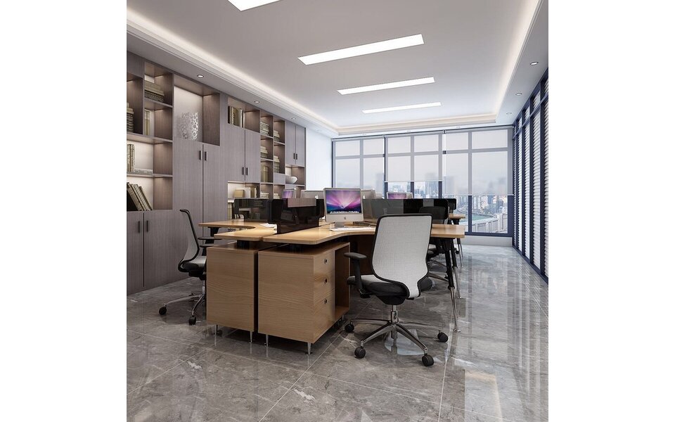 Velvalux LED Panel 30x120 6 Pack - Recessed LED Downlight 40W Cool White 6000K, Adjustable Beam Angle