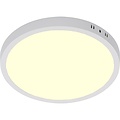 LED Panel Ø30 cm 24W Surface-Mounted LED Downlight Warm White 2700K–3000K Matte White