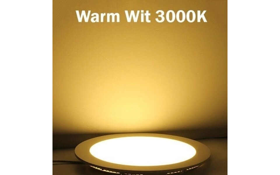 HLW LED LED Panel Ø30 cm 24W Surface-Mounted LED Downlight Warm White 2700K–3000K Matte White