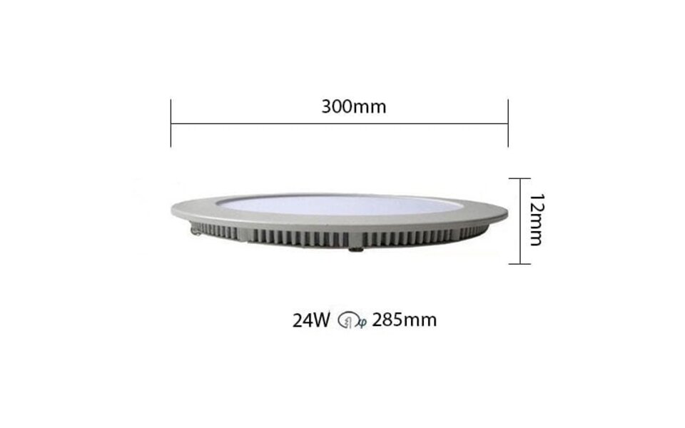 HLW LED LED Panel Slim Ø30 Round - 24W Recessed LED Downlight Natural White 4200K HLW LED LED Panel Slim Ø30 Round - 24W Recessed LED Downlight Natural White 4200K