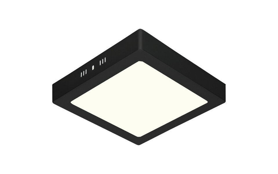 HLW LED 24W LED Panel 30x30 - Natural White 4200K - Matte Black Surface-Mounted LED Downlight