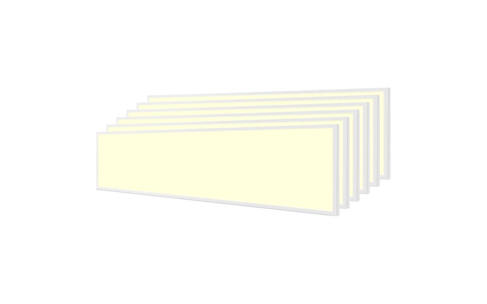 Velvalux LED Paneel 30x120 6 Pack - Inbouw LED Downlight, Warm Wit 2700K–3000K, 40W LED, Beam Angle verstelbaar