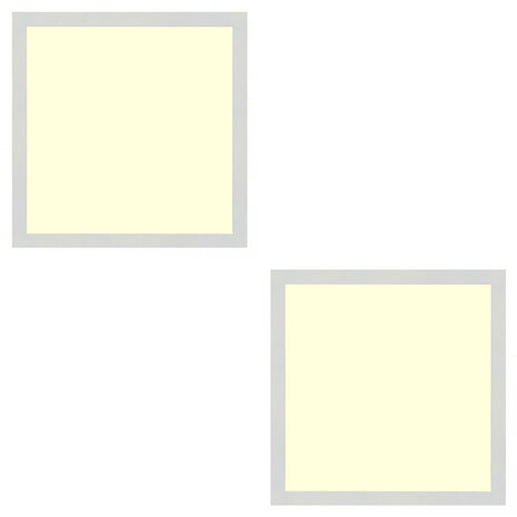 LED Paneel Slim 2 Pack 30x30 Warm Wit 2700K - 24W Inbouw LED Downlight LED Paneel Slim 2 Pack 30x30 Warm Wit 2700K - 24W Inbouw LED Downlight