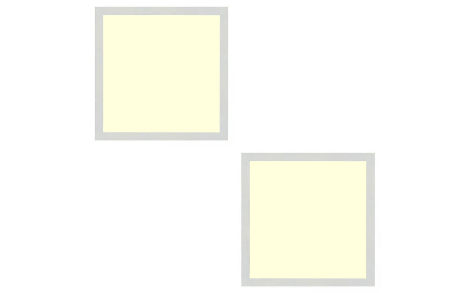 HLW LED LED Panel Slim 2 Pack 30x30 Warm White 2700K - 24W Recessed LED Downlight