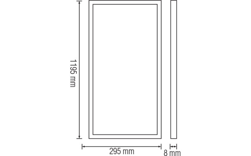HLW LED LED Panel 30x120 36W Recessed LED Downlight - Adjustable Beam Angle, Cool White 6000K