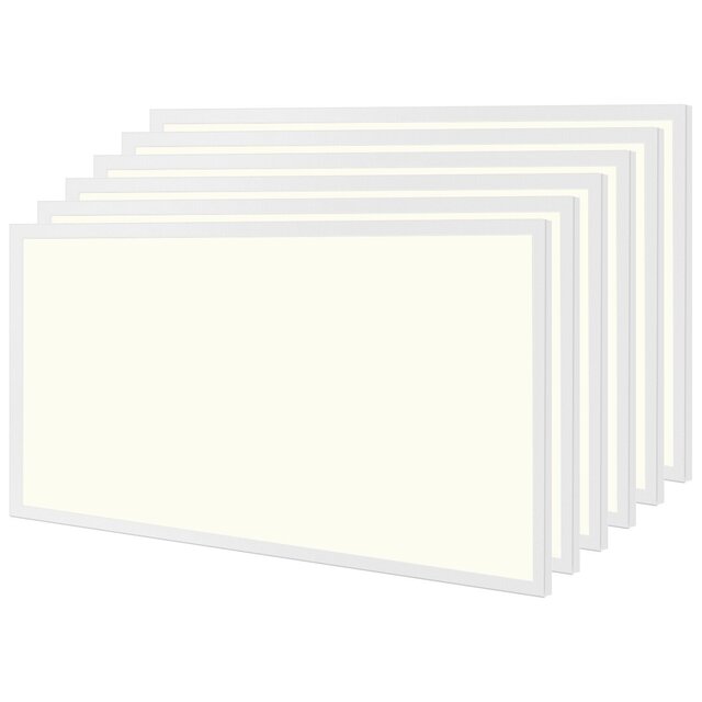 LED Paneel 30x60 6 Pack - Inbouw LED Downlight 24W Neutraal Wit Binnenverlichting