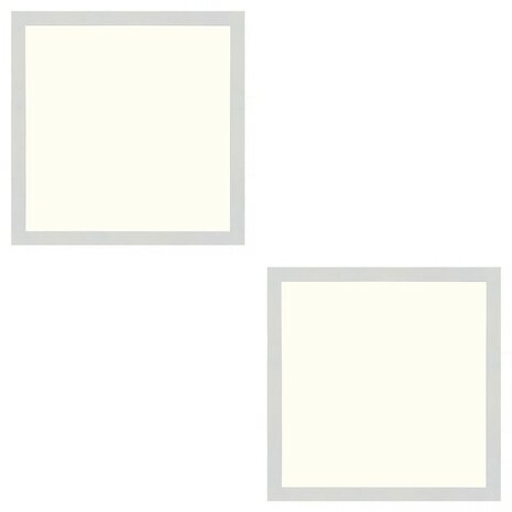 LED Paneel Slim 2 Pack 30x30 - 24W Inbouw LED Downlight Natuurlijk Wit 4200K LED Paneel Slim 2 Pack 30x30 - 24W Inbouw LED Downlight Natuurlijk Wit 4200K