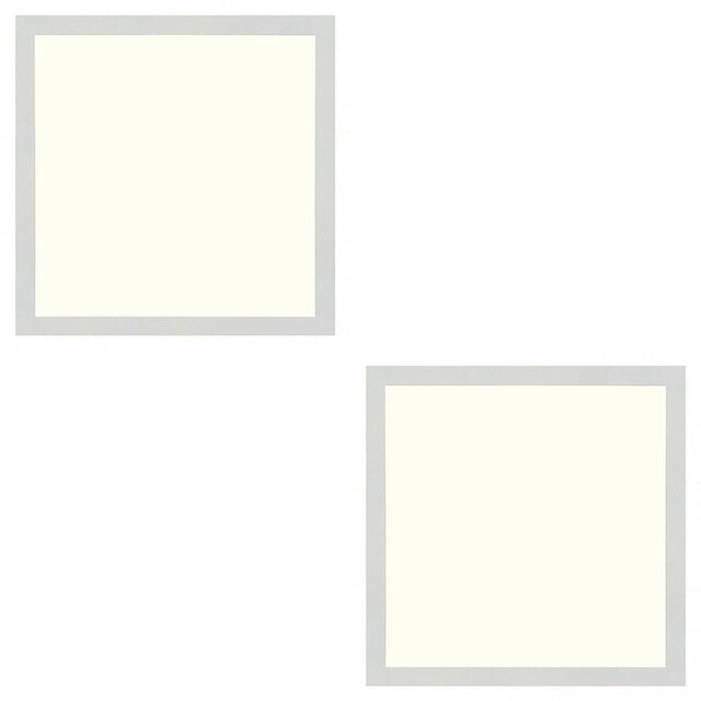 LED Paneel Slim 2 Pack 30x30 24W Natuurlijk Wit Inbouw Binnenverlichting