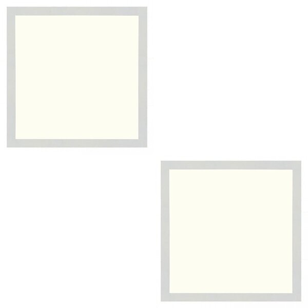 HLW LED LED Paneel Slim 2 Pack 30x30 - 24W Inbouw LED Downlight Natuurlijk Wit 4200K HLW LED LED Paneel Slim 2 Pack 30x30 - 24W Inbouw LED Downlight Natuurlijk Wit 4200K