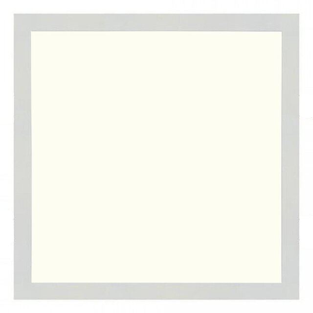 Twee vierkante LED panelen 30x30 cm 24W inbouwverlichting met natuurlijk wit licht 4200K