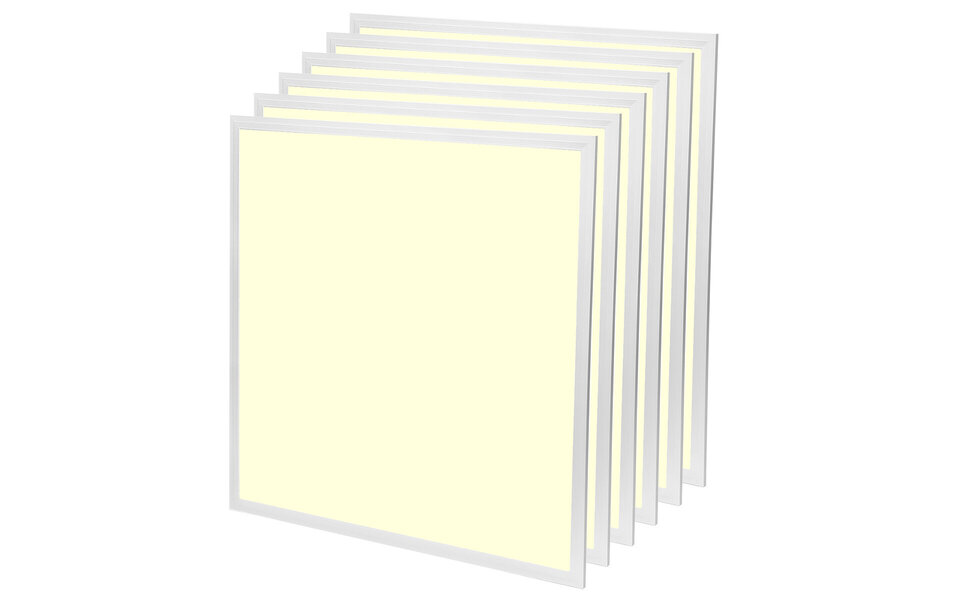 Velvalux Velvalux Lumis 6 Pack LED Panel 62x62 - 36W Recessed LED Downlight Warm White 2700K–3000K