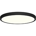 LED Paneel Ø30cm - 24W Natuurlijk Wit 4200K - Ronde Opbouw LED Downlight Mat Zwart