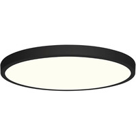Surface-Mounted LED Downlight 24W - Round LED Panel Ø30cm Matte Black