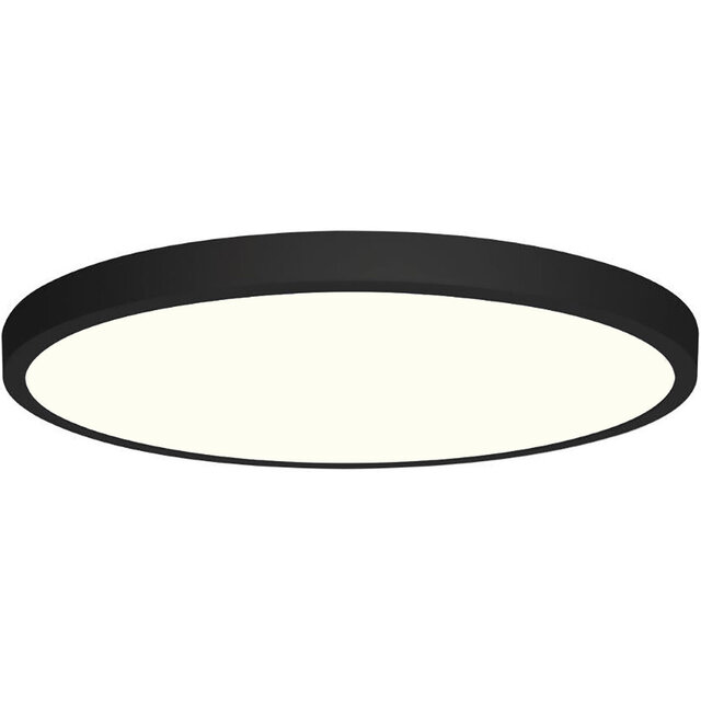 Opbouw LED Downlight 24W - Rond LED Paneel Ø30cm Mat Zwart Binnenverlichting