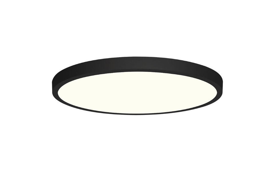 HLW LED LED Paneel Ø30cm - 24W Natuurlijk Wit 4200K - Ronde Opbouw LED Downlight Mat Zwart