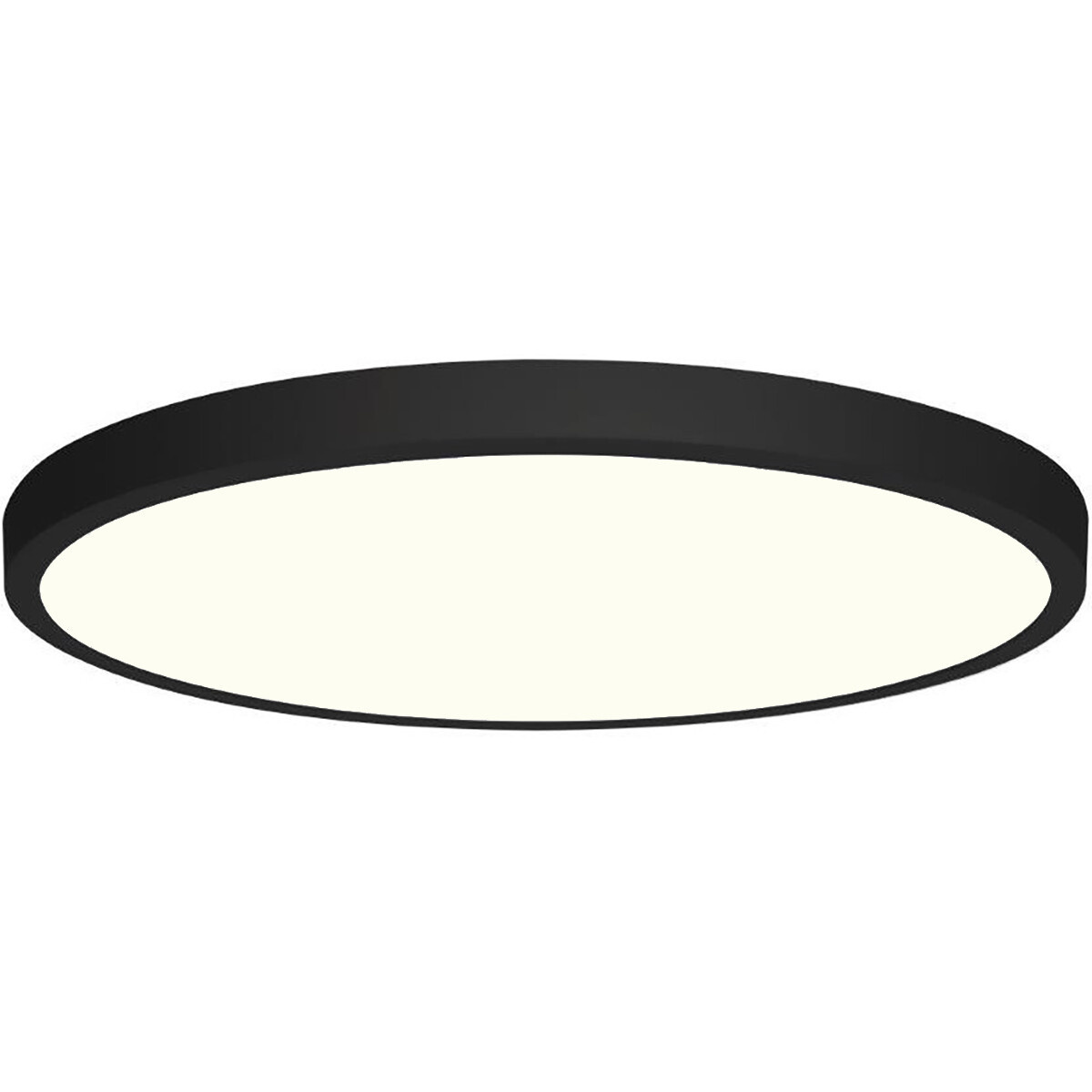Led Diam LED Panel Ø30cm 24W Surface Mount – Matte Black, 1680 lm, 4200K
