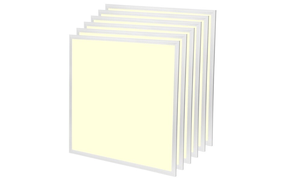 Velvalux Velvalux Lumis LED Paneel 60x60 6 Pack - Warm Wit 2700K–3000K, 36W Inbouw LED Downlight Vierkant Velvalux Velvalux Lumis LED Paneel 60x60 6 Pack - Warm Wit 2700K–3000K, 36W Inbouw LED Downlight Vierkant