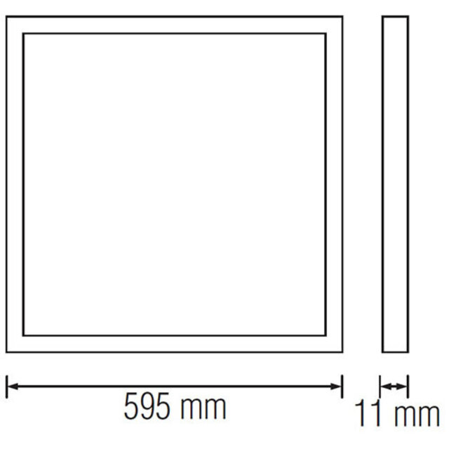 HLW LED LED Panel 60x60 - Aigi Clena 40W Recessed LED Downlight, Cool White 6000K, Matte White