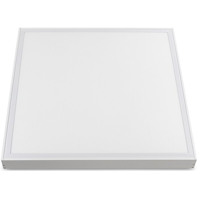 vierkant wit LED paneel 60x60 cm 40W met koel wit licht 6000K en 4000 lumen opbouw downlight