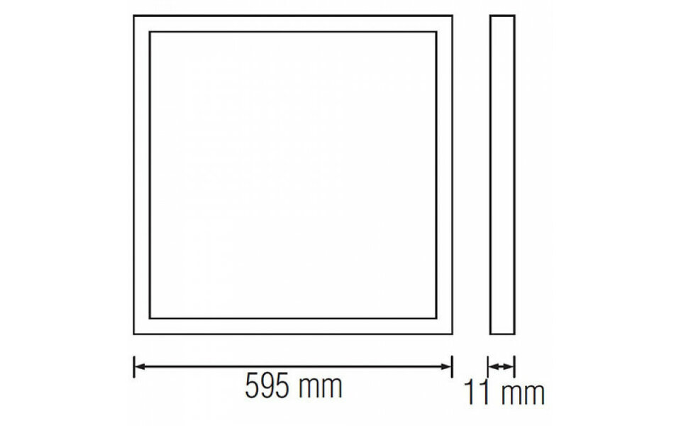 HLW LED LED Panel 60x60 Recessed LED Downlight 32W Cool White 6000K Bright & Flicker-free