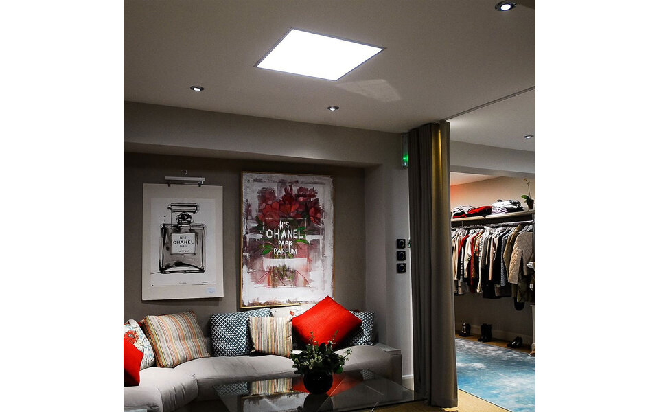 HLW LED Dimmable LED Panel 60x60 - 40W Recessed LED Downlight, Cool White 6000K