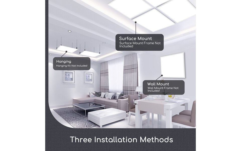 HLW LED LED Panel 60x60 - 40W Recessed LED Downlight Cool White 6000K Daylight White HLW LED LED Panel 60x60 - 40W Recessed LED Downlight Cool White 6000K Daylight White