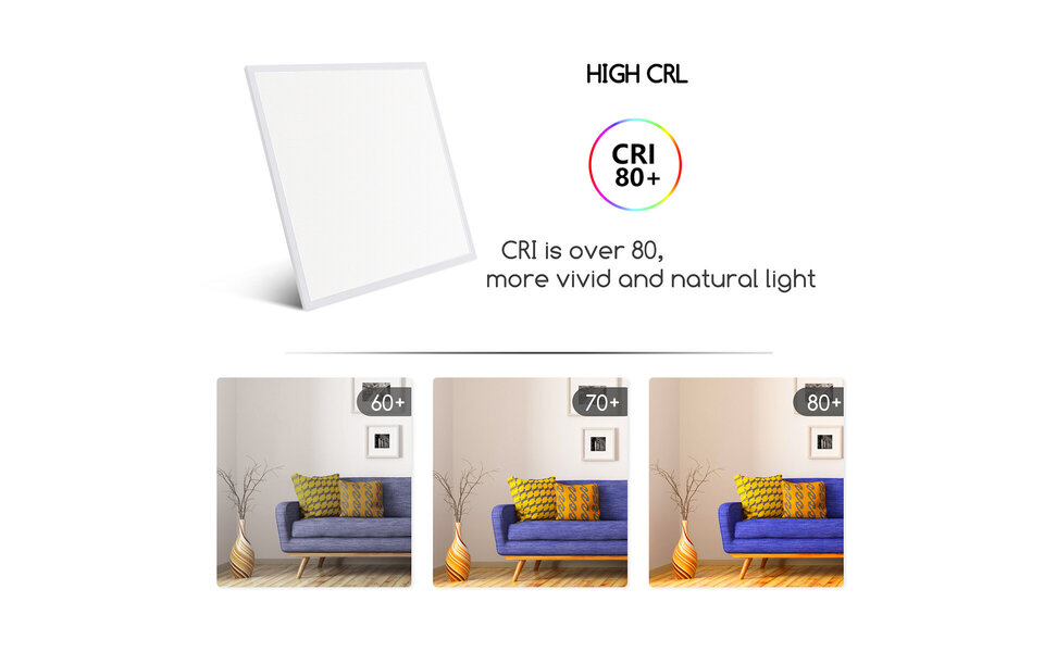 HLW LED LED Paneel 60x60 - 40W Inbouw LED Downlight Koud Wit 6000K Daglicht Wit HLW LED LED Paneel 60x60 - 40W Inbouw LED Downlight Koud Wit 6000K Daglicht Wit