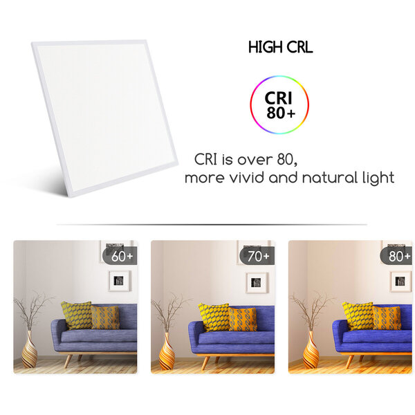 HLW LED LED Paneel 60x60 - 40W Inbouw LED Downlight Koud Wit 6000K Daglicht Wit HLW LED LED Paneel 60x60 - 40W Inbouw LED Downlight Koud Wit 6000K Daglicht Wit