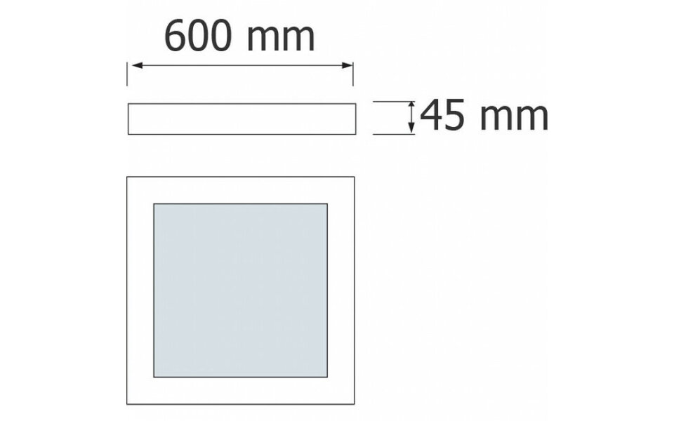 HLW LED LED Panel 60x60 - Smart, Dimmable & Smart 32W LED Lamp Natural White