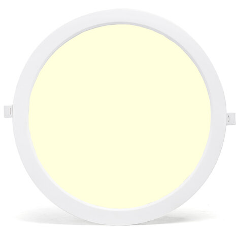 LED Paneel Inbouw Downlight 24W - Warm Wit 2700K–3000K - Rond - Ø30 cm - Flikkervrij LED Paneel Inbouw Downlight 24W - Warm Wit 2700K–3000K - Rond - Ø30 cm - Flikkervrij