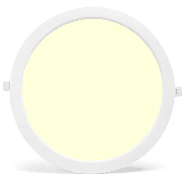 HLW LED LED Paneel Inbouw Downlight 24W - Warm Wit 2700K–3000K - Rond - Ø30 cm - Flikkervrij HLW LED LED Paneel Inbouw Downlight 24W - Warm Wit 2700K–3000K - Rond - Ø30 cm - Flikkervrij