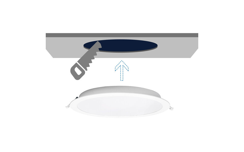 HLW LED LED Paneel Rond 24W - Inbouw LED Downlight - Koud Wit 6000K Daglicht Wit