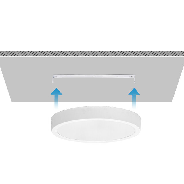 HLW LED LED Panel & Surface Mount LED Downlight 24W - Cool White 6000K - Round, Flicker-free