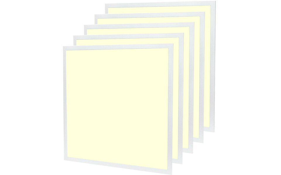 HLW LED LED Paneel 60x60 Inbouw Downlight 32W Dimbaar Smart Warm Wit 2700K–3000K - 5 Pack