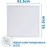 HLW LED LED Panel Aigi Hyron 62x62 Square 40W Recessed LED Downlight Neutral White HLW LED LED Panel Aigi Hyron 62x62 Square 40W Recessed LED Downlight Neutral White