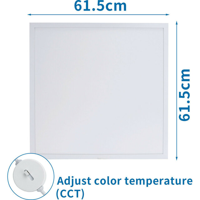 HLW LED Recessed LED Panel 40W - Square LED Lamp Cool White 6000K Daylight White HLW LED Recessed LED Panel 40W - Square LED Lamp Cool White 6000K Daylight White