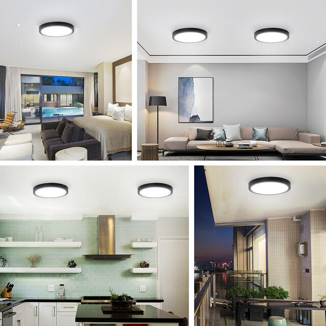 Velvalux LED Panel Surface Mount Downlight Ø30 - 24W LED Lamp Neutral White 4000K