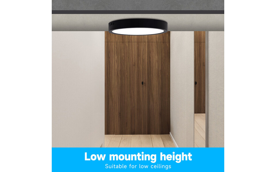 Velvalux LED Panel Surface Mounted Downlight 24W - Bright Cool White 6000K LED Lamp Velvalux LED Panel Surface Mounted Downlight 24W - Bright Cool White 6000K LED Lamp