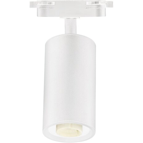 Verstelbare LED Spot met GU10 Fitting - Mat Wit Aluminium Railverlichting Verstelbare LED Spot met GU10 Fitting - Mat Wit Aluminium Railverlichting
