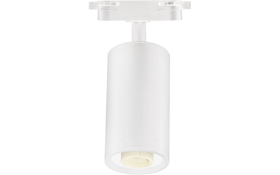 HLW LED Adjustable LED Spot with GU10 Fitting - Matt White Aluminum Rail Lighting