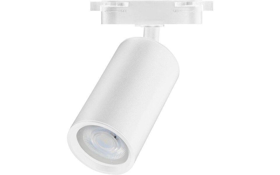 HLW LED Adjustable LED Spot with GU10 Fitting - Matt White Aluminum Rail Lighting