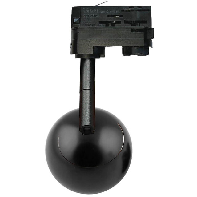 HLW LED LED Railverlichting 10W LED Spot Warm Wit 2700K–3000K - Mat Zwart Aluminium