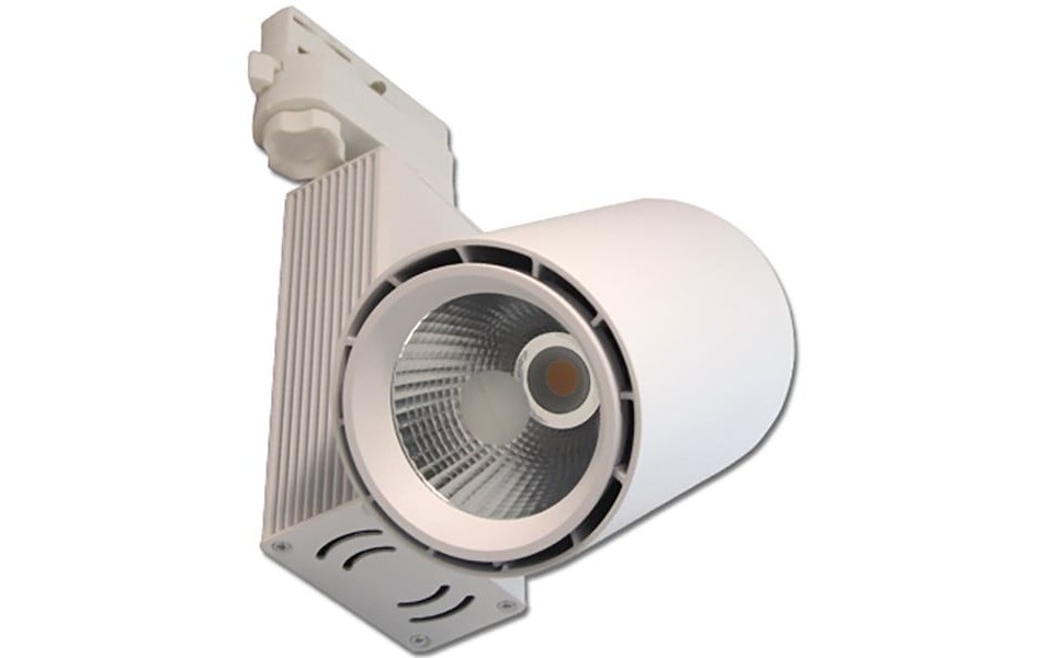 HLW LED LED Track Lighting 30W LED Spot - Neutral White, Matte White Aluminum