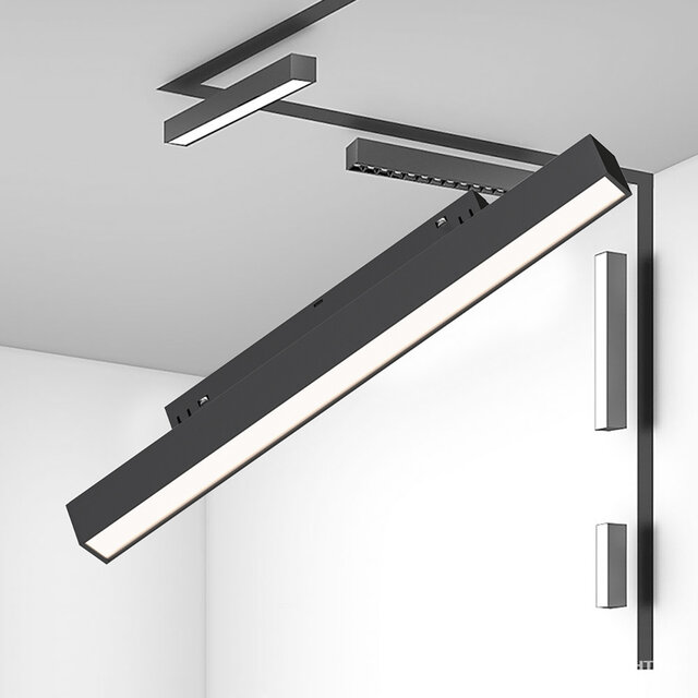 Lineaire magnetische LED railverlichting 10W 950 lumen koel wit 6500K voor binnengebruik Lineaire magnetische LED railverlichting 10W 950 lumen koel wit 6500K voor binnengebruik