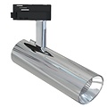 LED Track Lighting 30W LED Spot Warm White 2700K–3000K – Gloss Chrome Aluminum