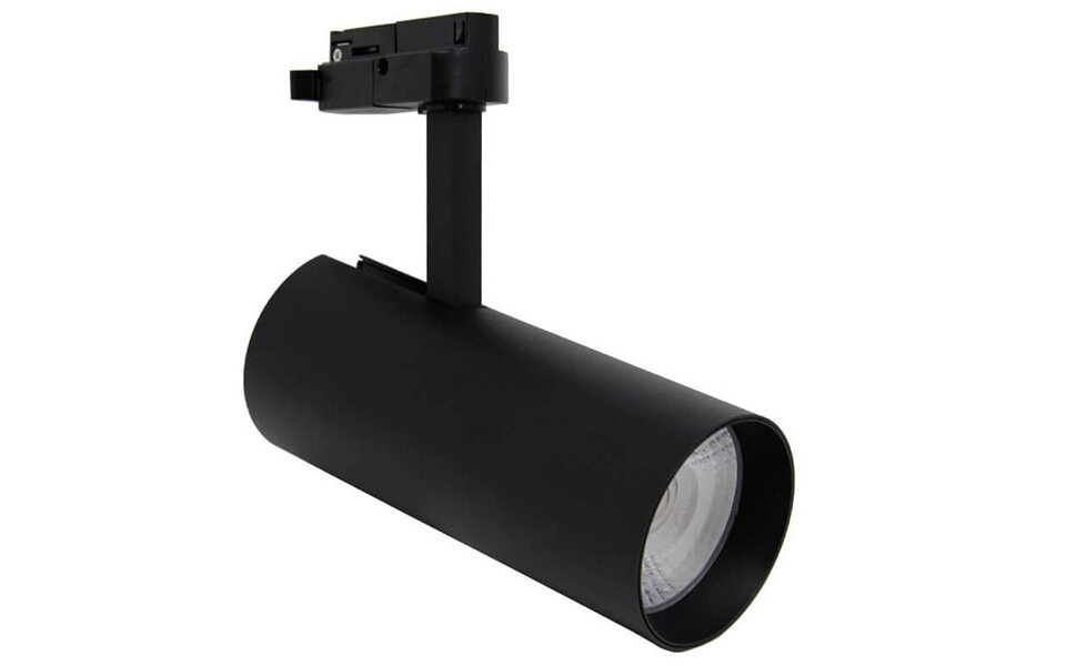 HLW LED LED Railverlichting - Dimbare 30W LED Spot in Neutraal Wit 4000K, Mat Zwart