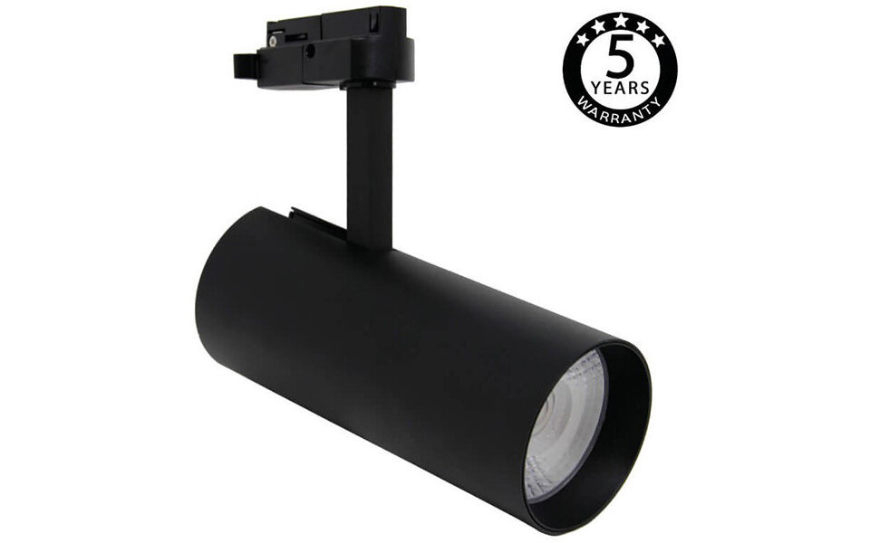 HLW LED LED Railverlichting - Dimbare 30W LED Spot in Neutraal Wit 4000K, Mat Zwart