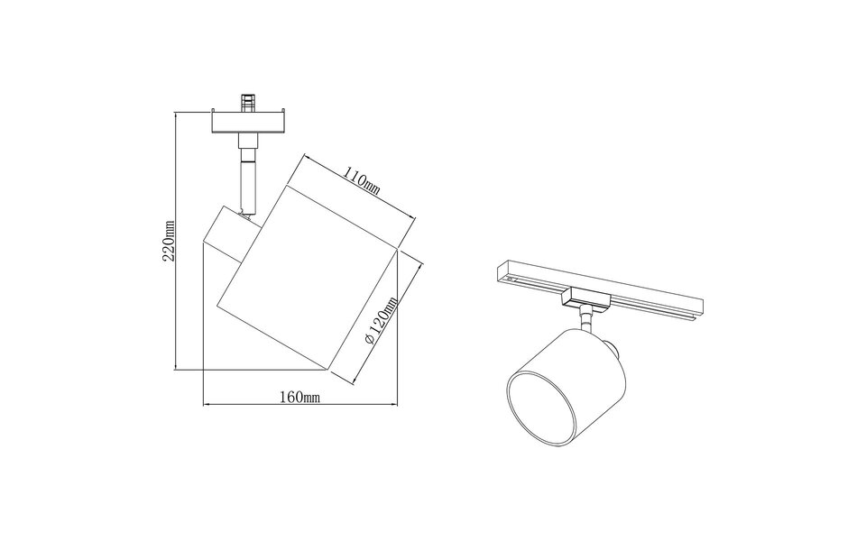 HLW LED LED Railverlichting met LED Spot - Trion Dual Torry, E14, Mat Wit, Verstelbaar, 2 Fase HLW LED LED Railverlichting met LED Spot - Trion Dual Torry, E14, Mat Wit, Verstelbaar, 2 Fase