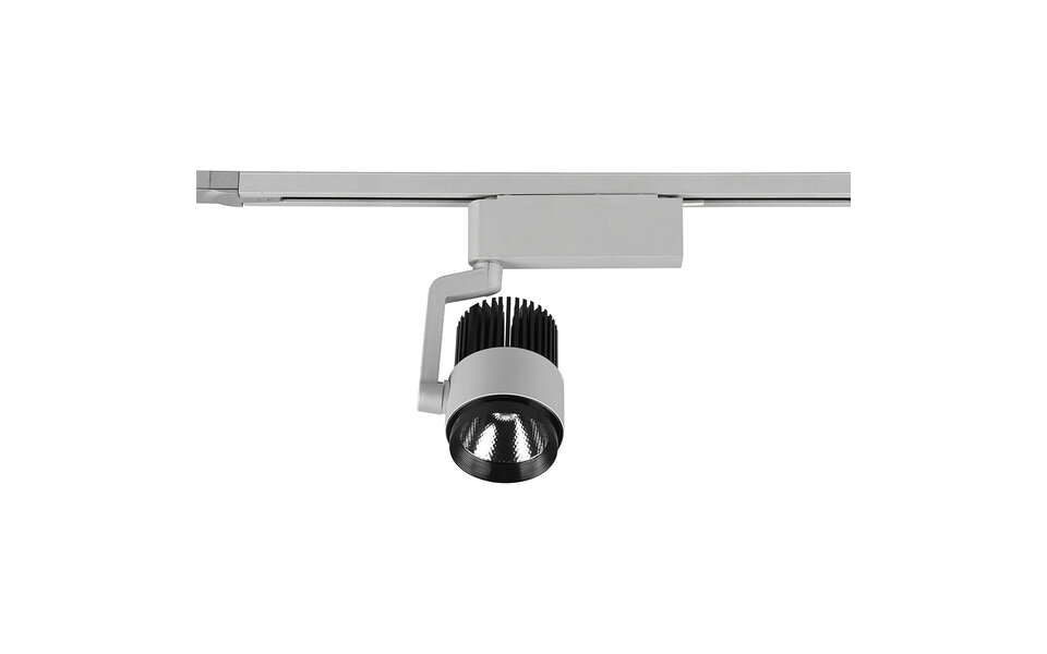 HLW LED LED Spot 15W Dimbaar - Railverlichting Mat Titaan met Aanpasbare Kleur