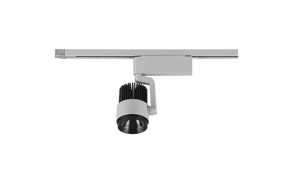 HLW LED LED Spot 15W Dimbaar - Railverlichting Mat Titaan met Aanpasbare Kleur